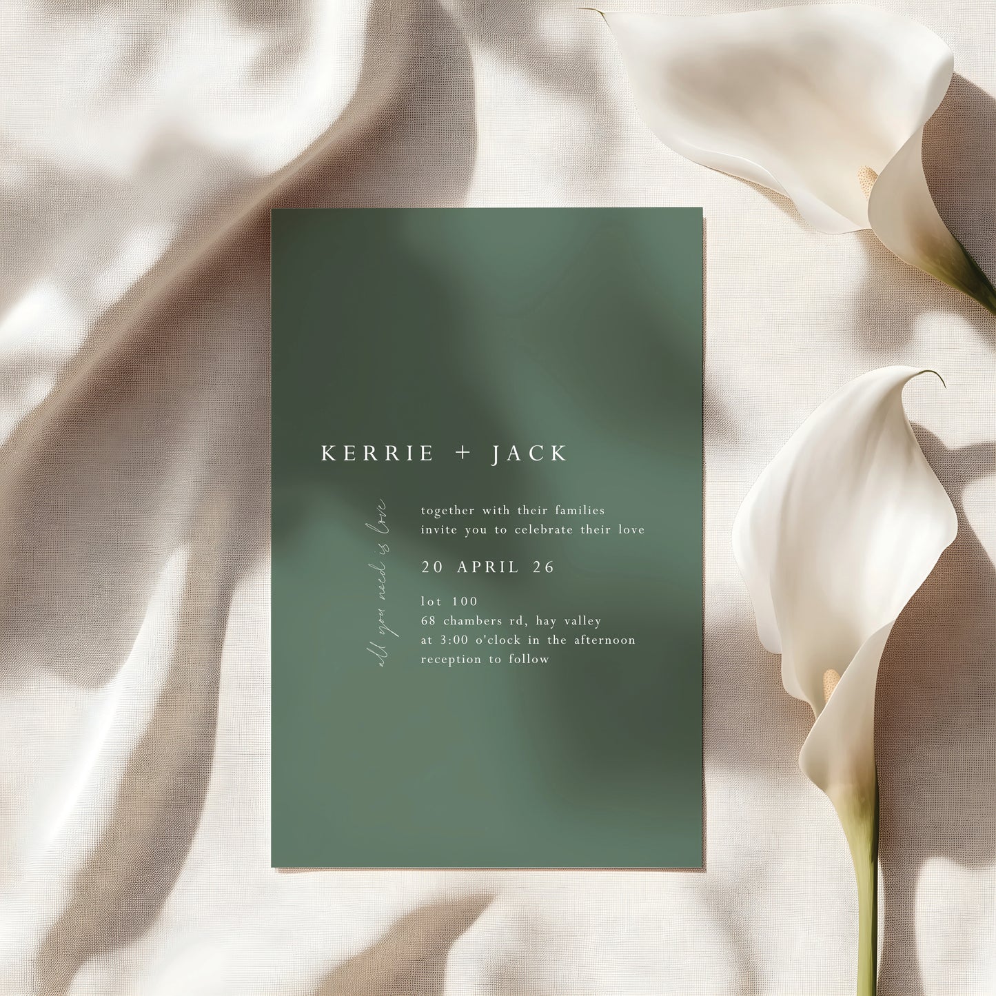 
                  
                    All You Need Is Love - Invitation
                  
                