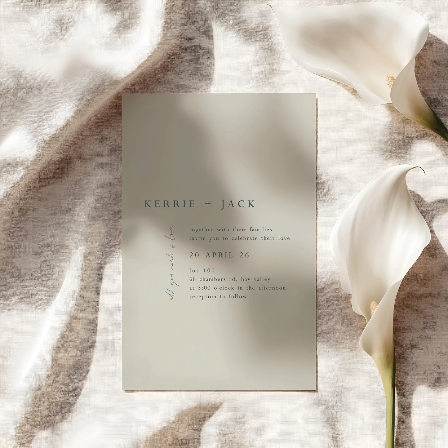 
                  
                    All You Need Is Love - Invitation
                  
                