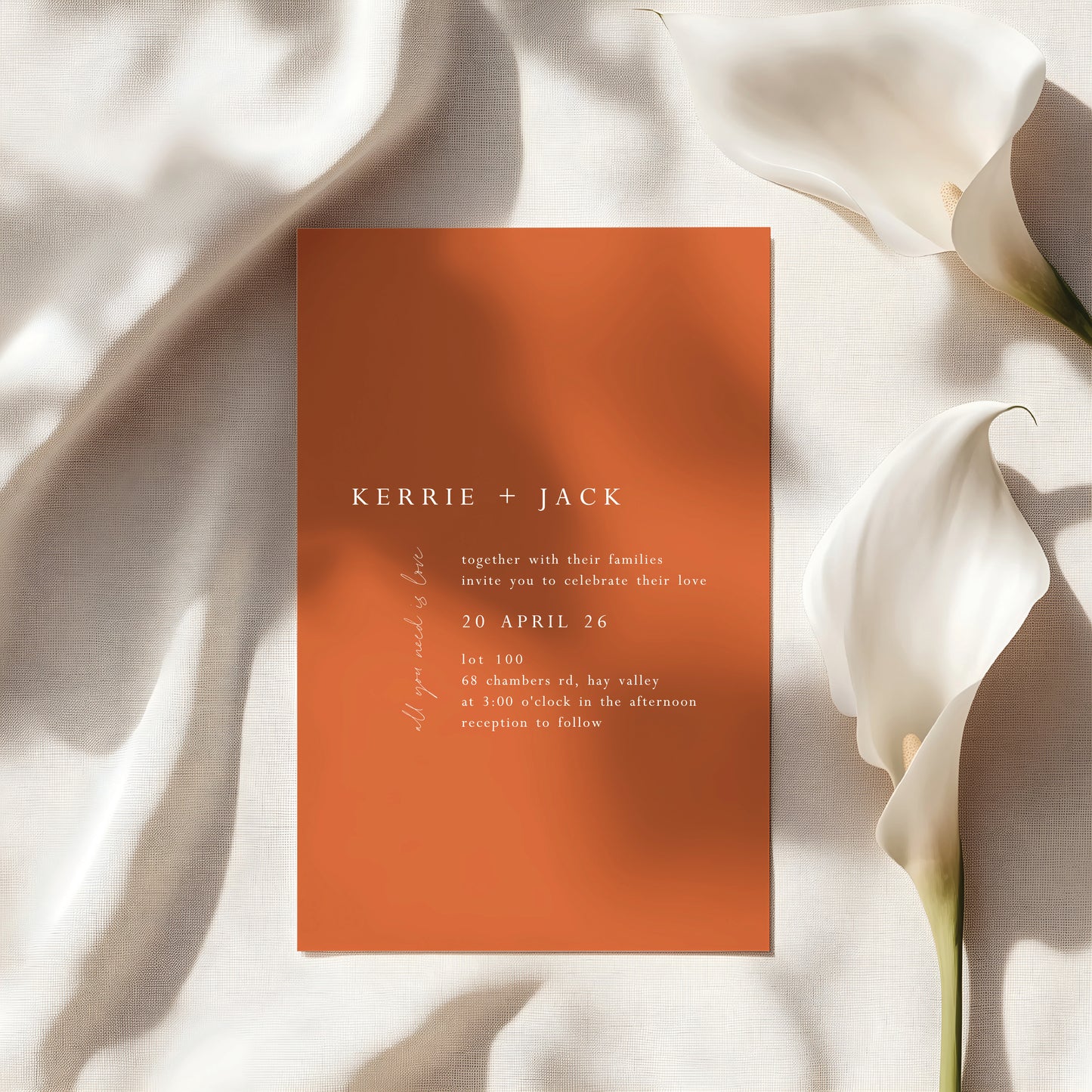 
                  
                    All You Need Is Love - Invitation
                  
                