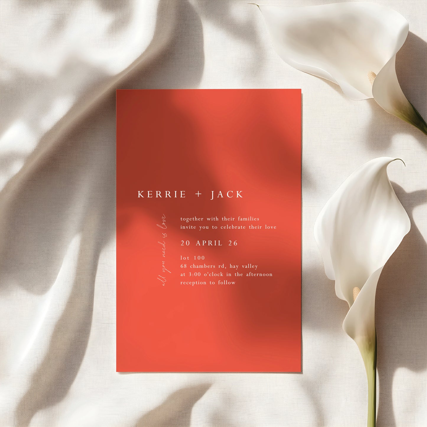 
                  
                    All You Need Is Love - Invitation
                  
                