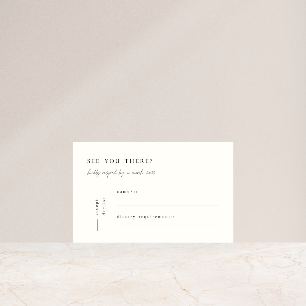 All You Need Is Love- Rsvp Card