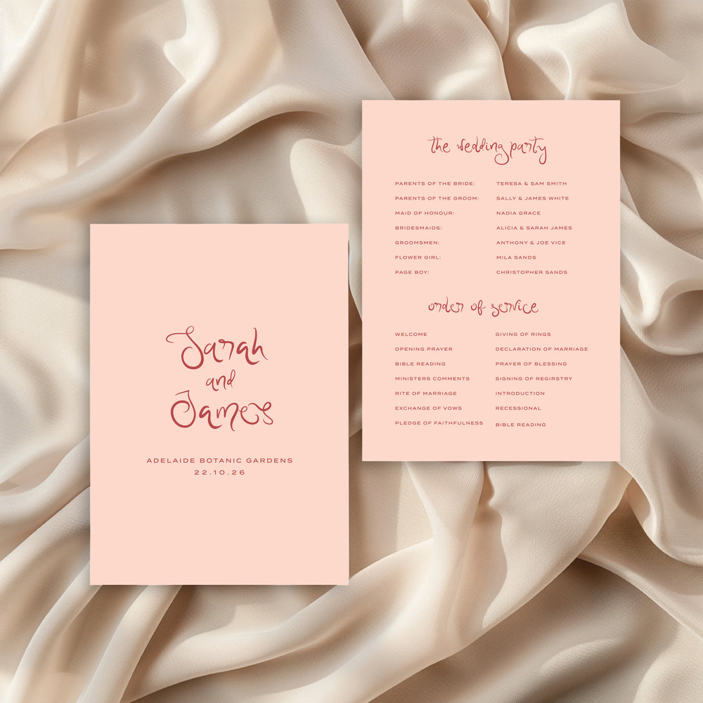 
                  
                    Amalfi Coast - Order of Service
                  
                