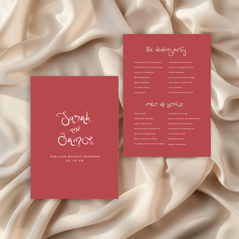 
                  
                    Amalfi Coast - Order of Service
                  
                
