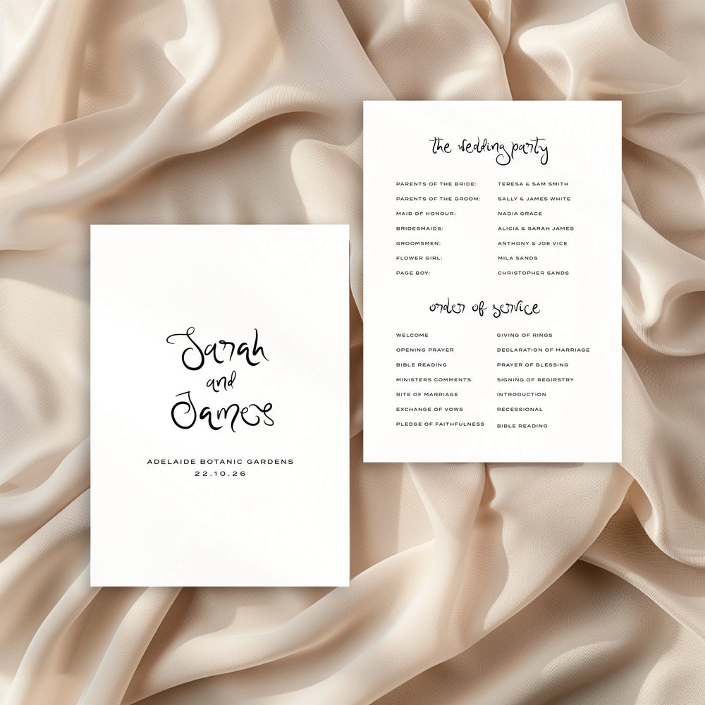 Amalfi Coast - Order of Service