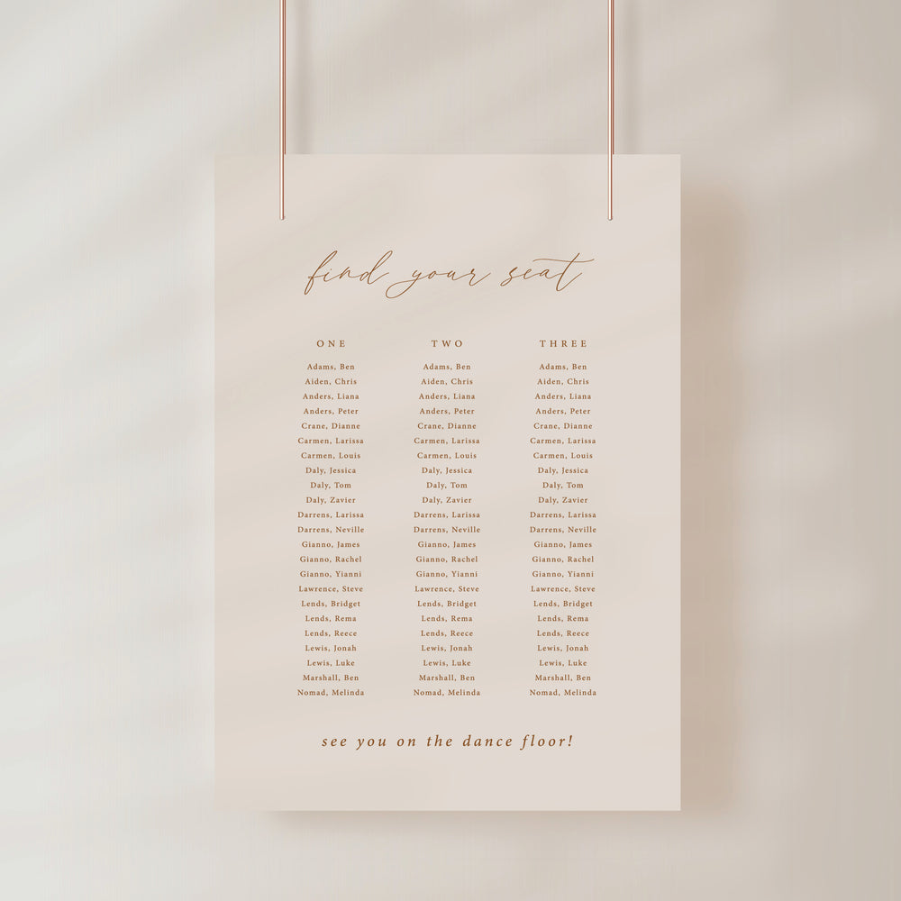 
                  
                    Amore - Seating Chart
                  
                