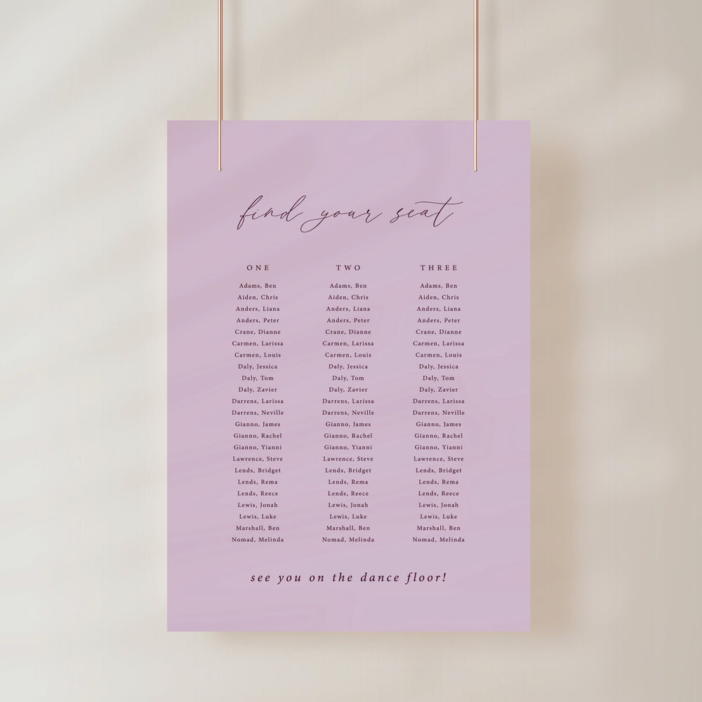 
                  
                    Amore - Seating Chart
                  
                