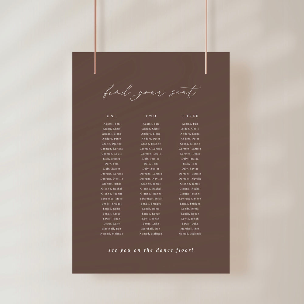 
                  
                    Amore - Seating Chart
                  
                