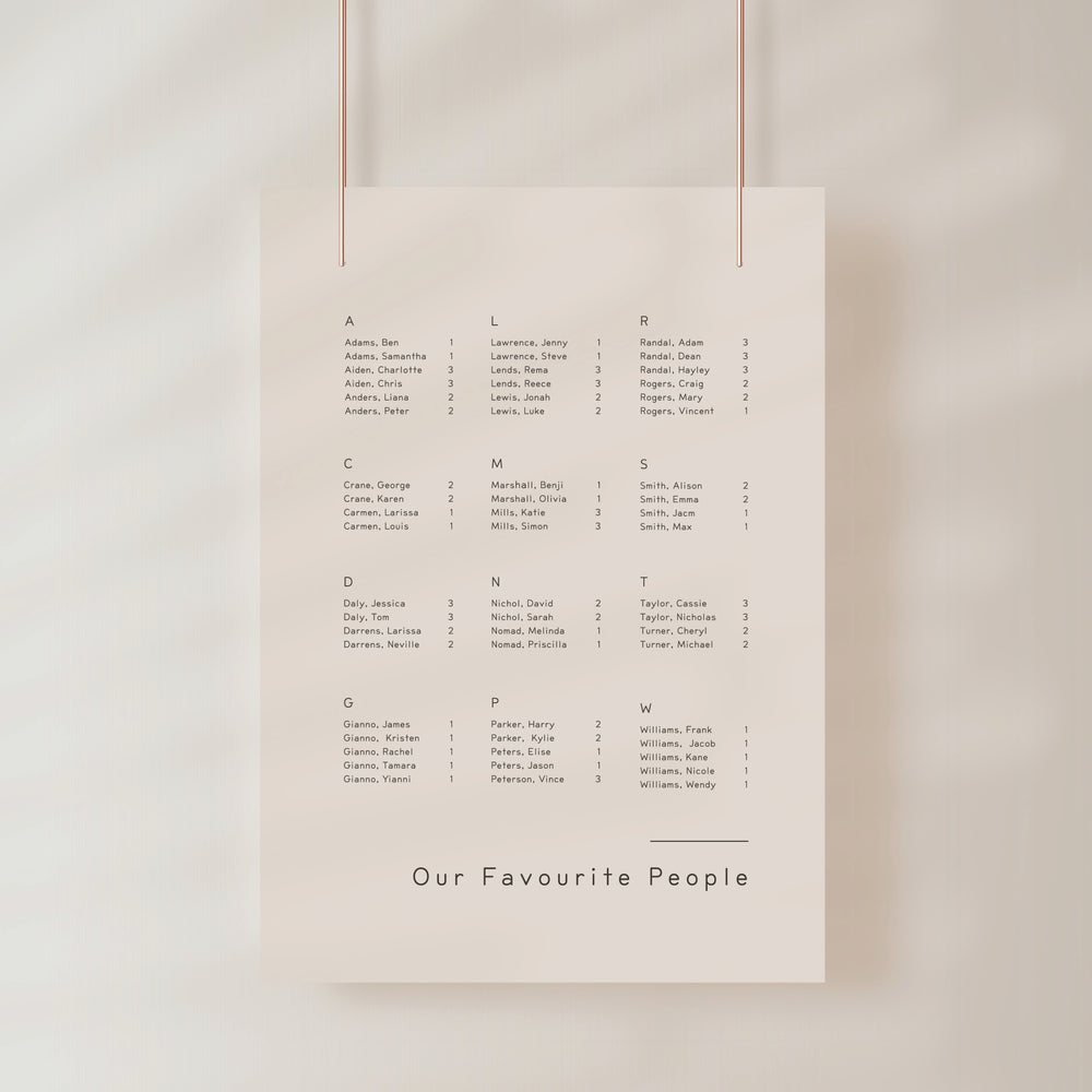
                  
                    Between The Lines - Seating Chart
                  
                
