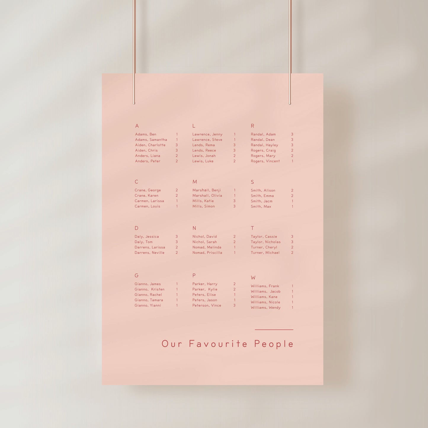 
                  
                    Between The Lines - Seating Chart
                  
                