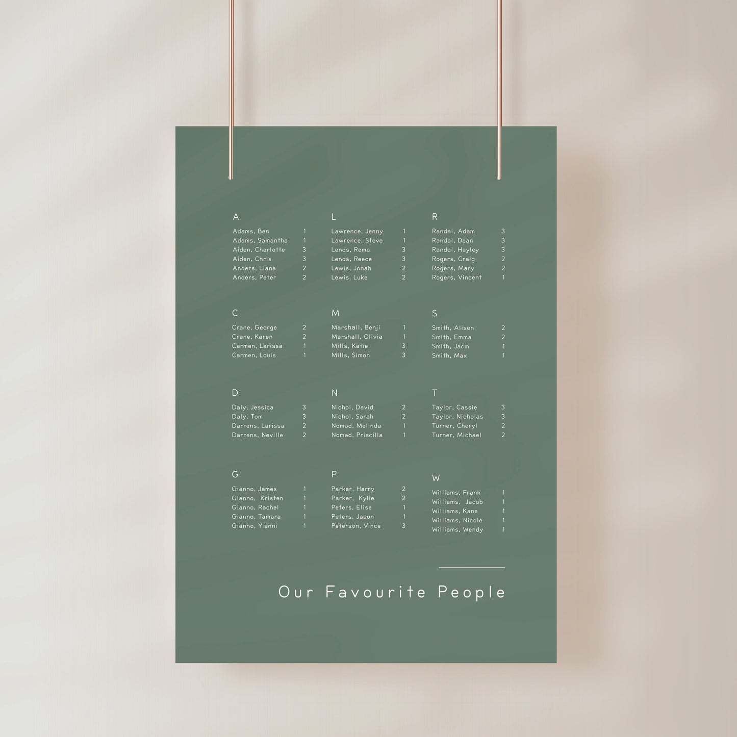 
                  
                    Between The Lines - Seating Chart
                  
                