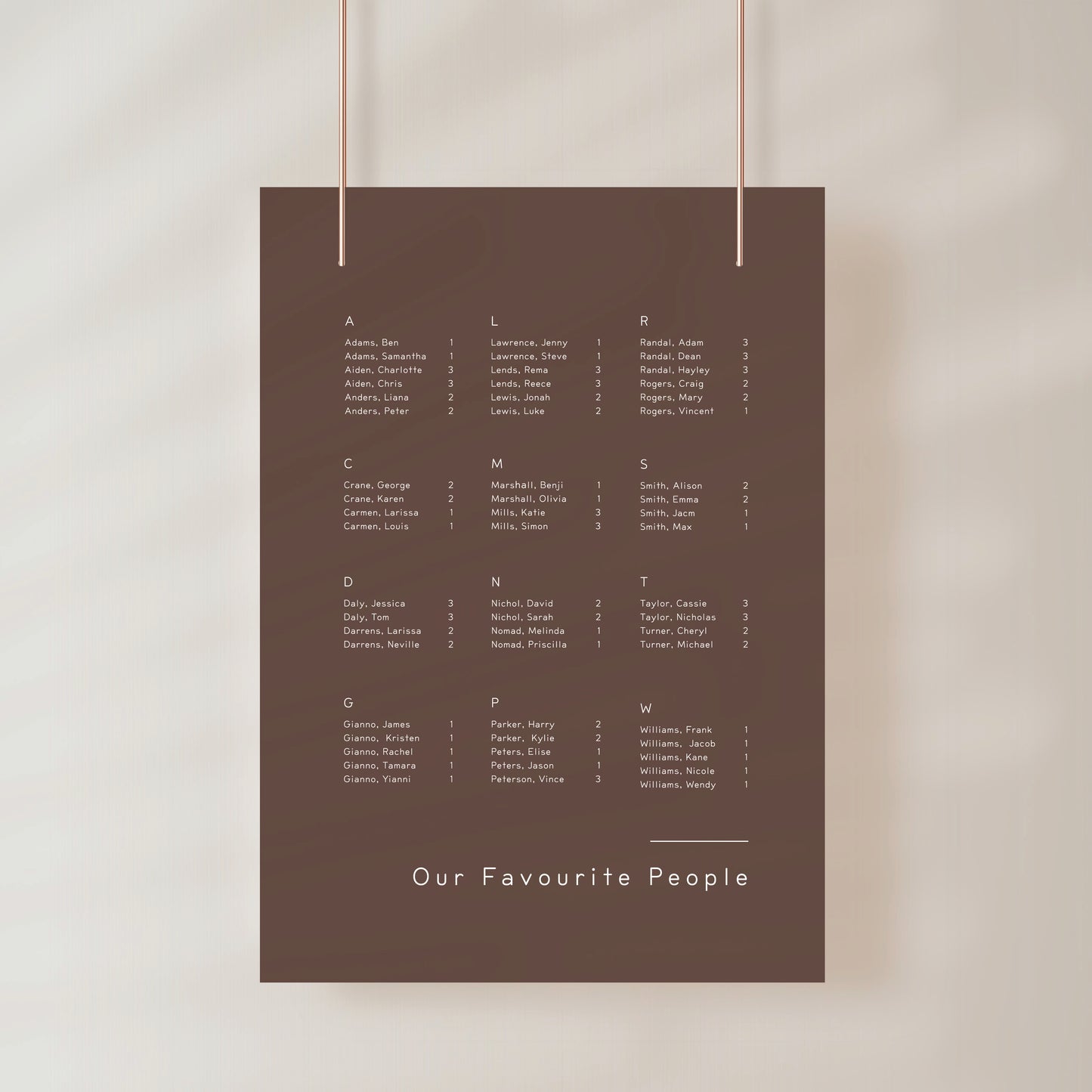 
                  
                    Between The Lines - Seating Chart
                  
                