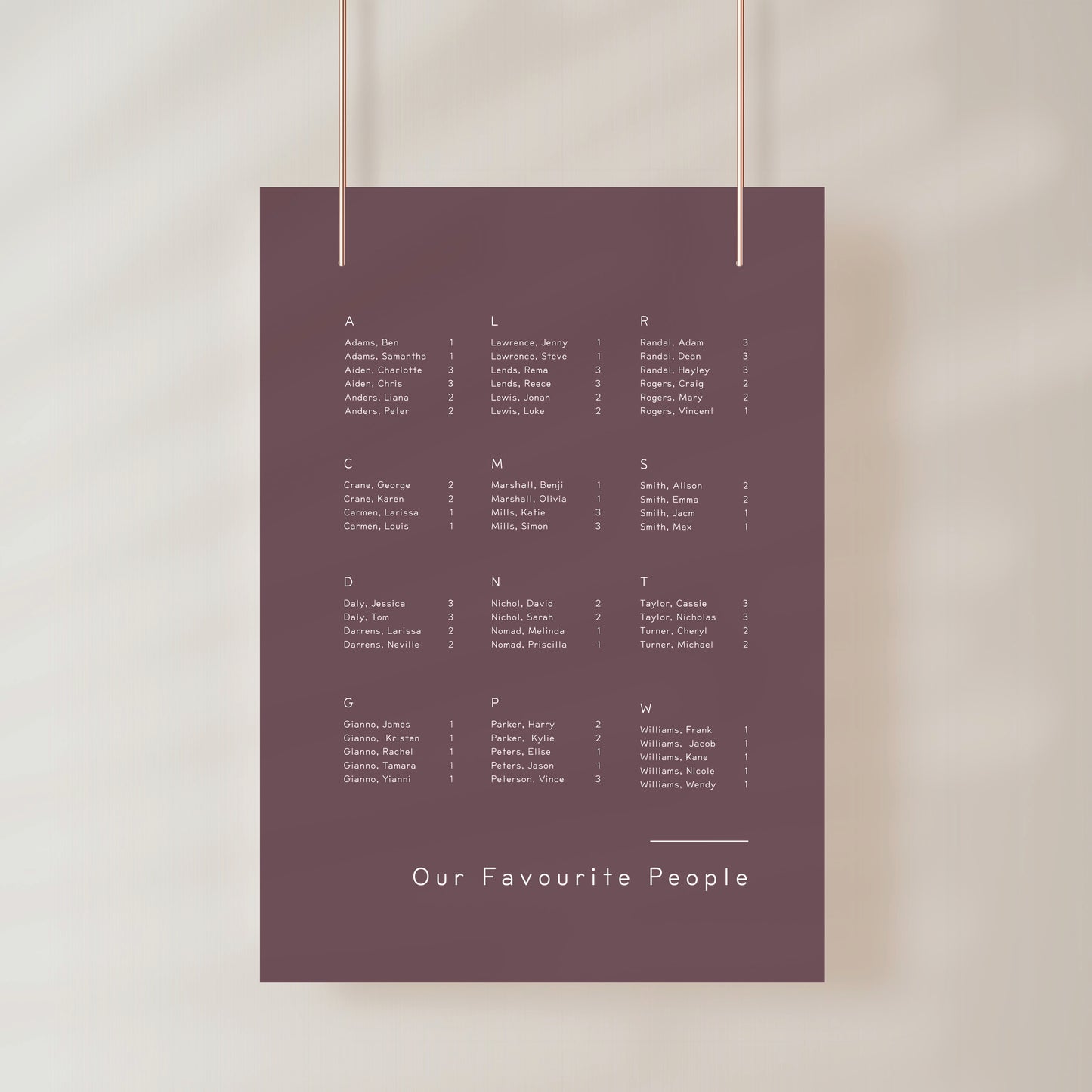 
                  
                    Between The Lines - Seating Chart
                  
                