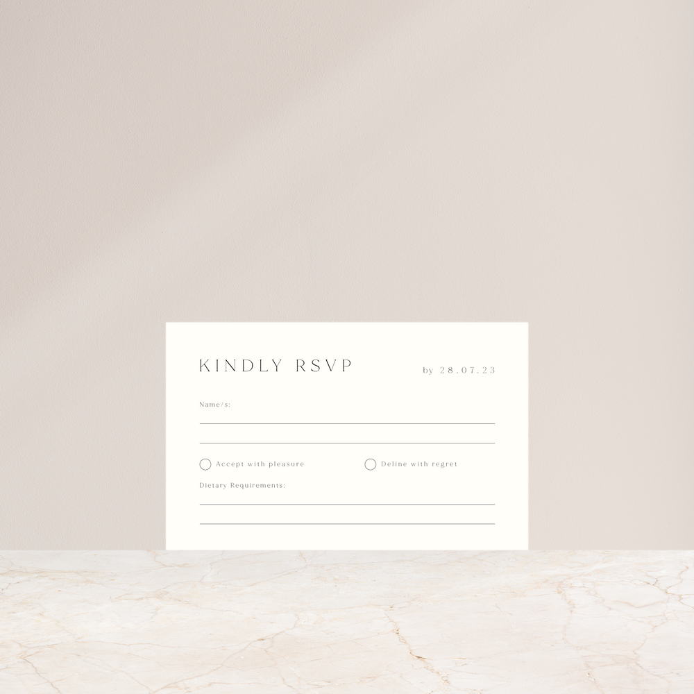 Classico - Rsvp Card