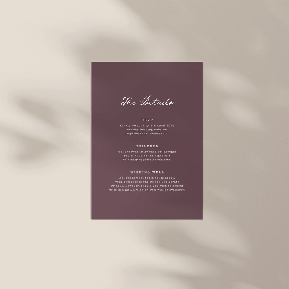 
                  
                    Maison D'amour - Details Card
                  
                