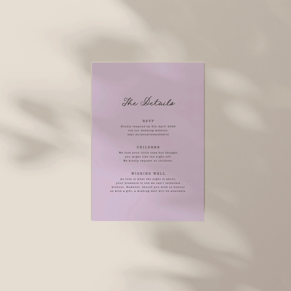 
                  
                    Maison D'amour - Details Card
                  
                