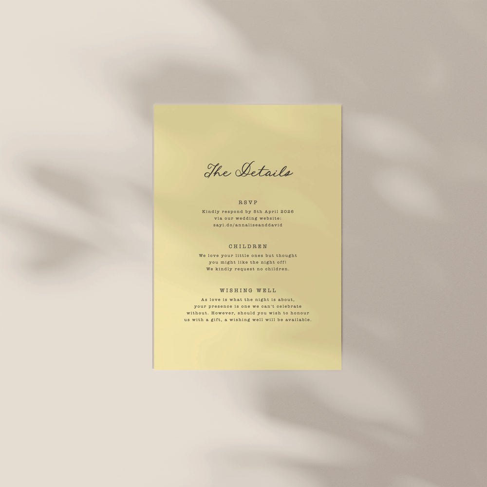 
                  
                    Maison D'amour - Details Card
                  
                