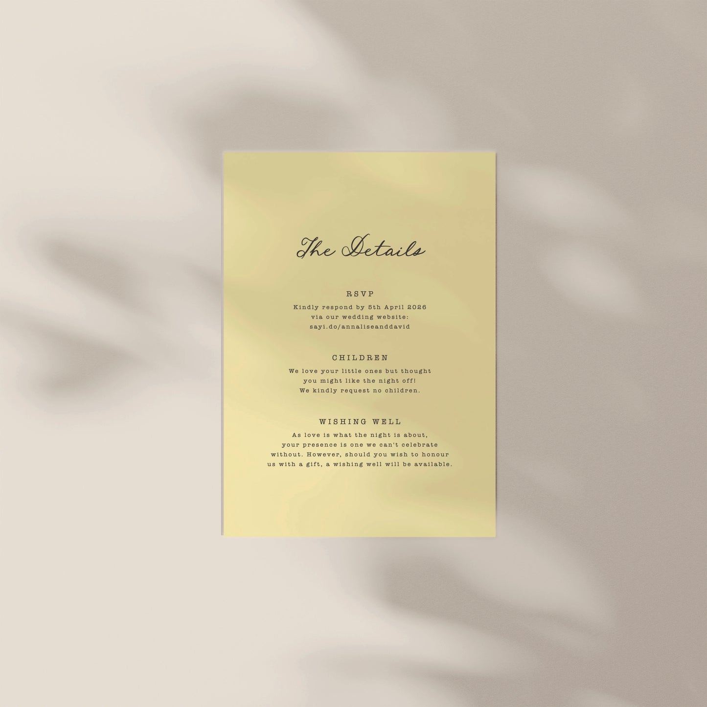 
                  
                    Maison D'amour - Details Card
                  
                