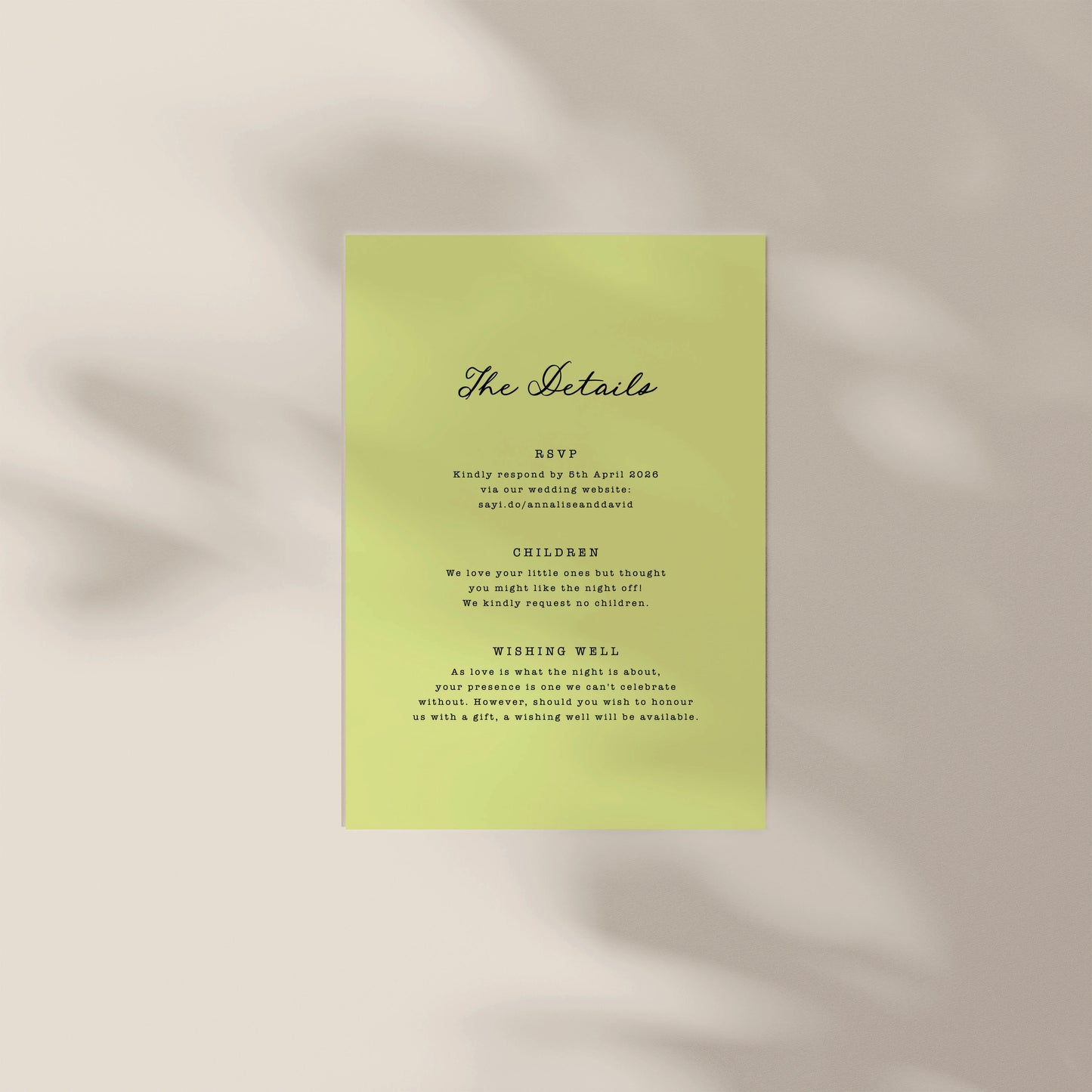 
                  
                    Maison D'amour - Details Card
                  
                