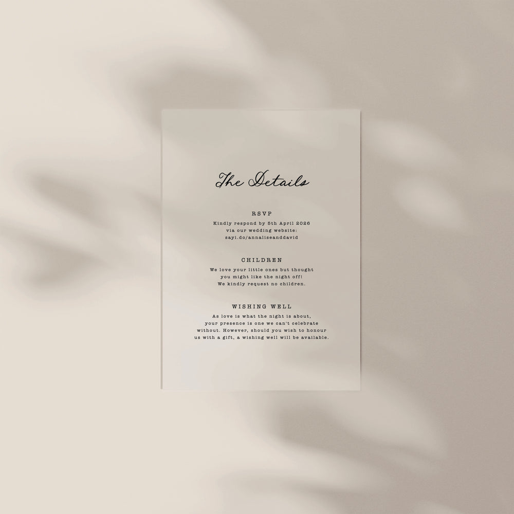 
                  
                    Maison D'amour - Details Card
                  
                