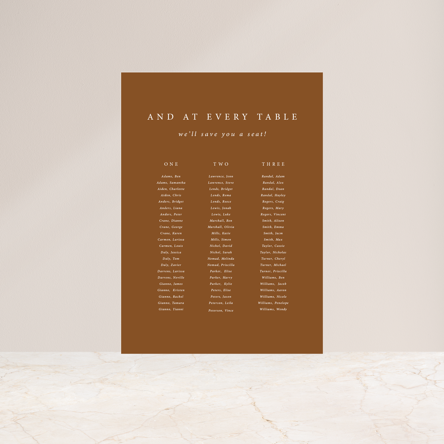 
                  
                    Love Letters - Seating Chart
                  
                