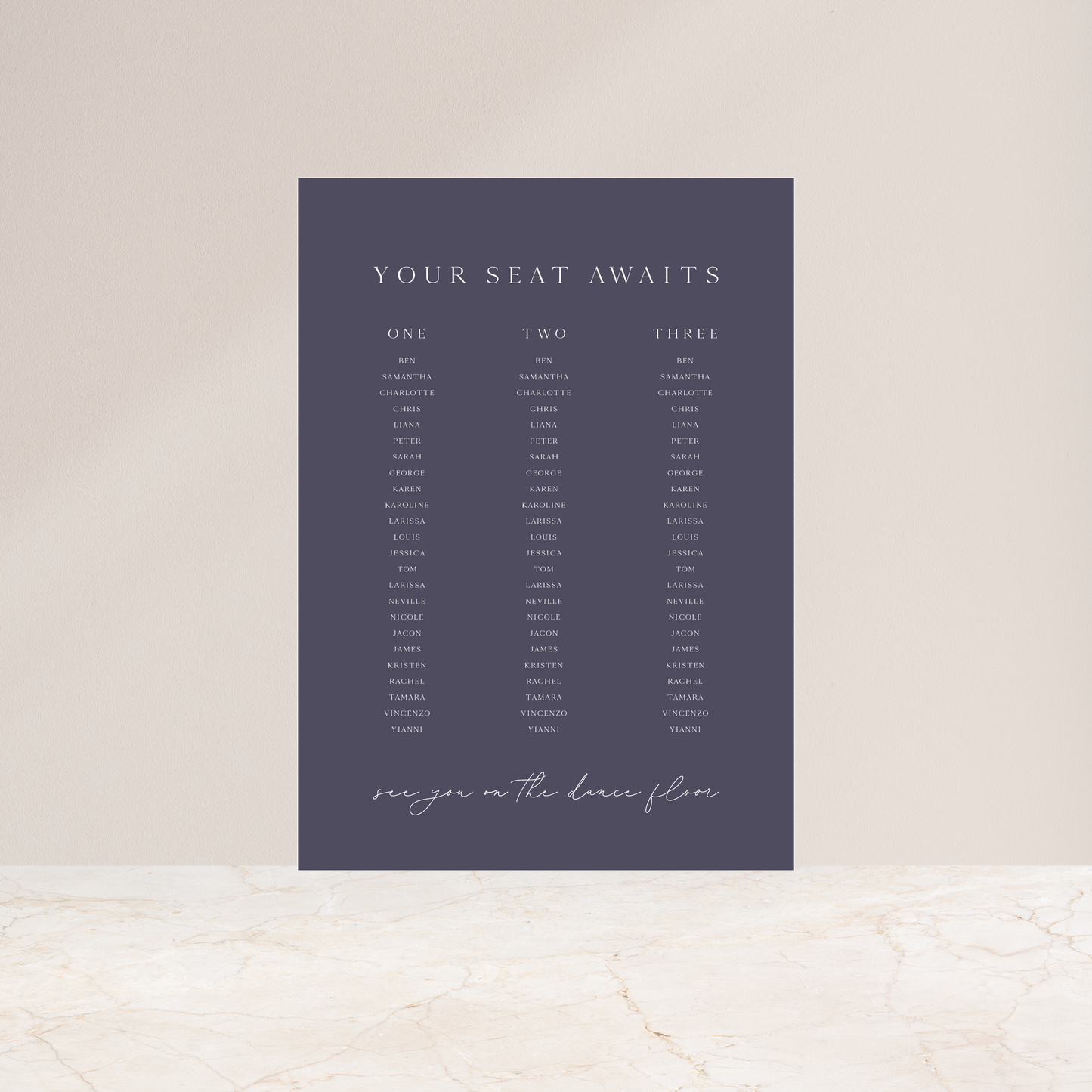 
                  
                    Luna - Seating Chart
                  
                