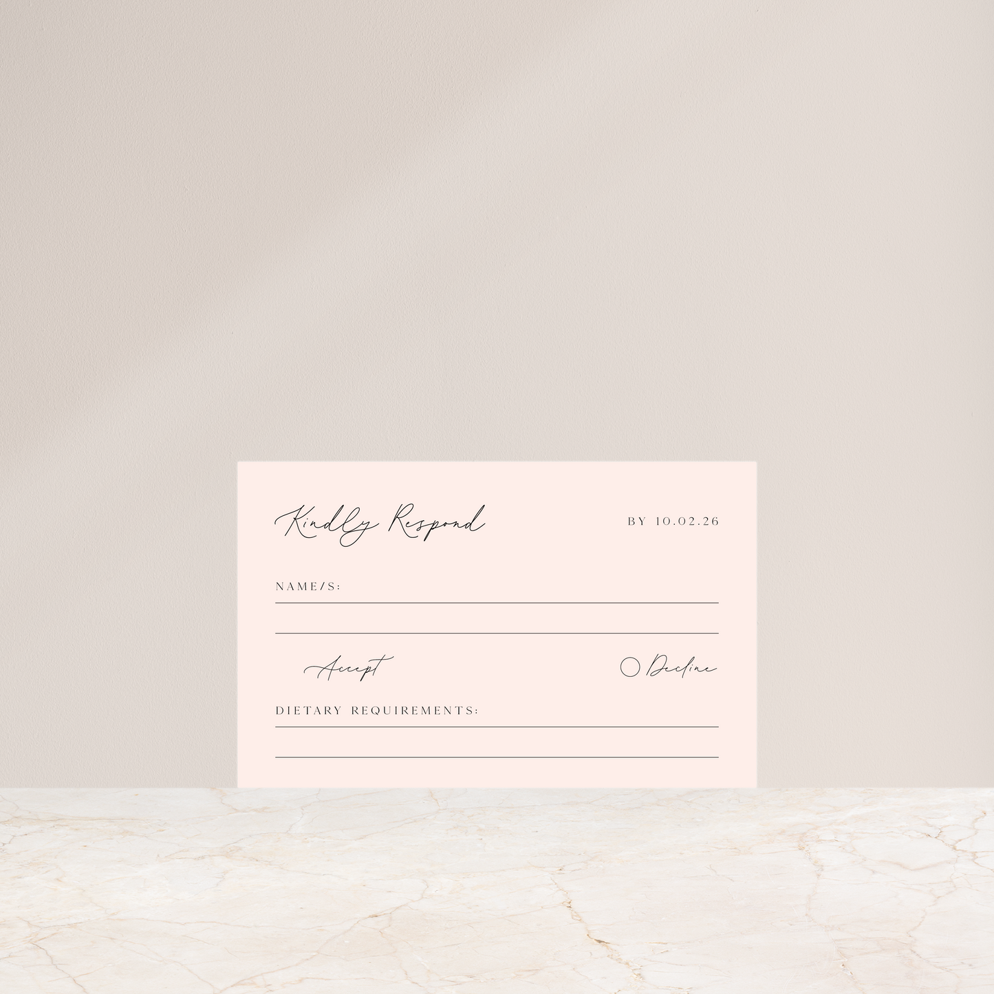 
                  
                    Luna - Rsvp Card
                  
                