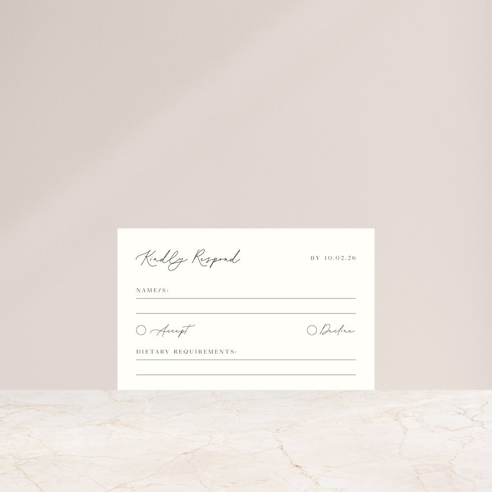 Luna - Rsvp Card