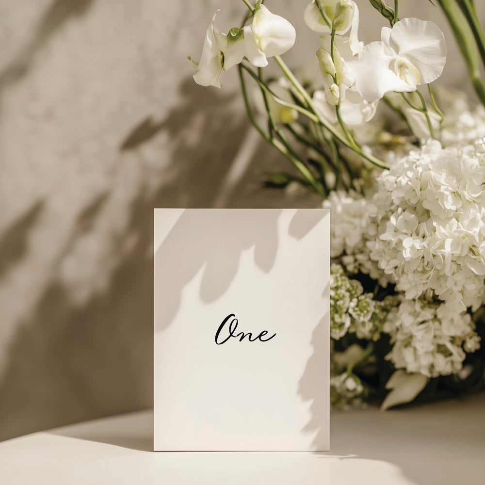 Maison D'amour - Table Numbers