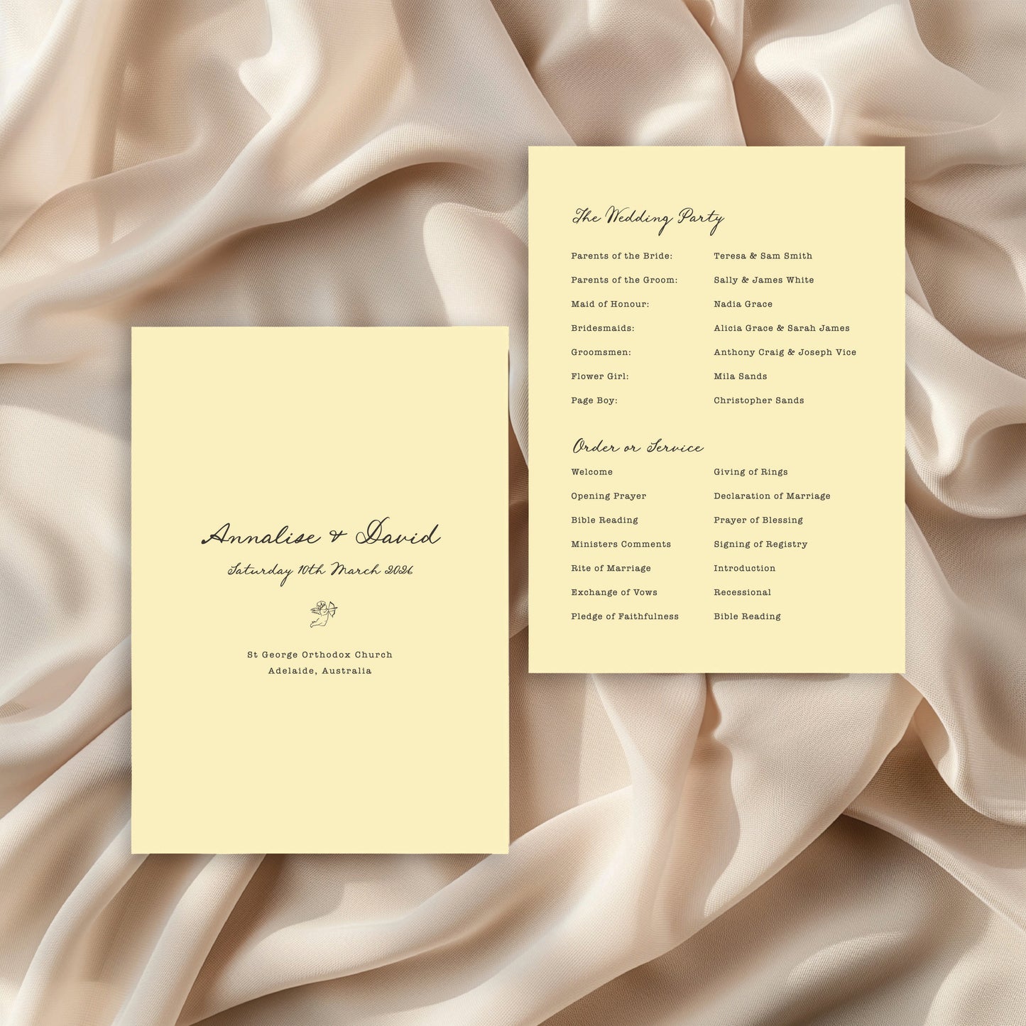 
                  
                    Maison D'amour - Order Of Service
                  
                