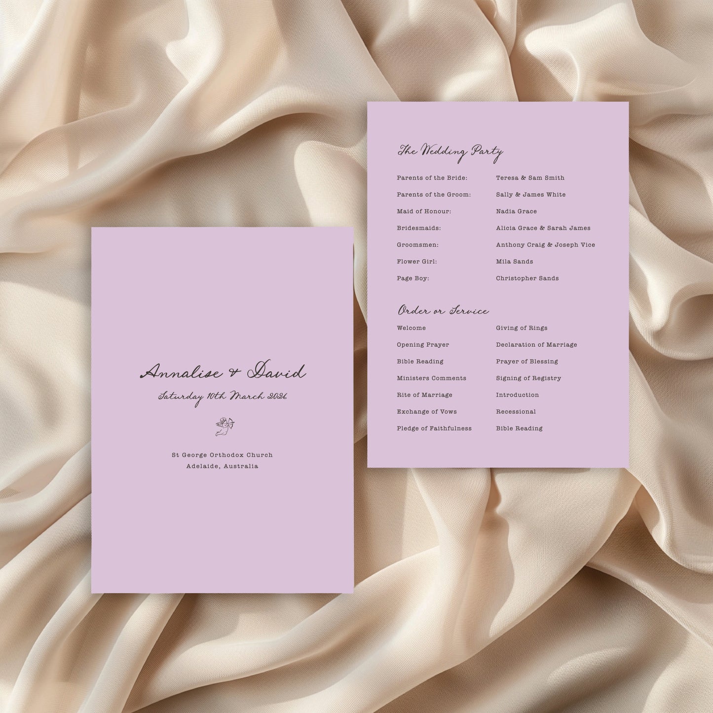 
                  
                    Maison D'amour - Order Of Service
                  
                