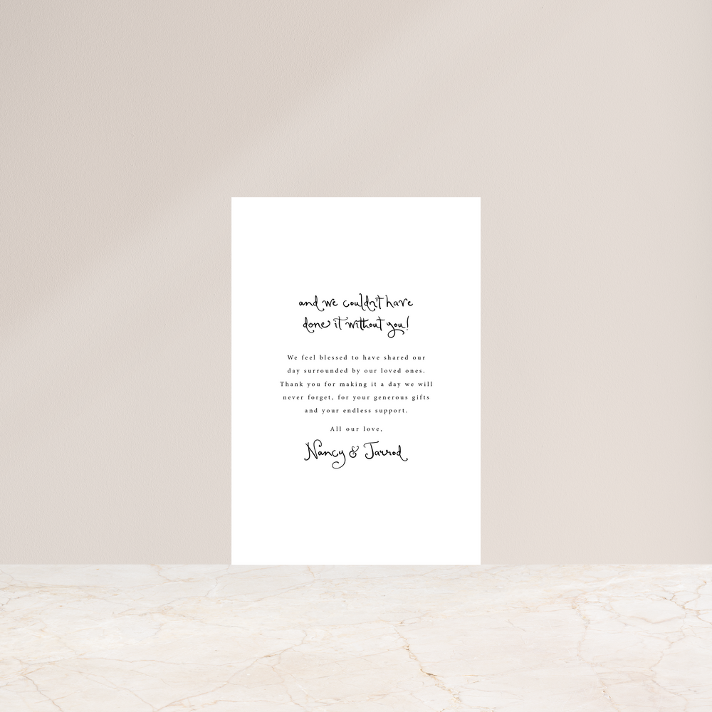
                  
                    Serene Soirée - Thank You Card
                  
                