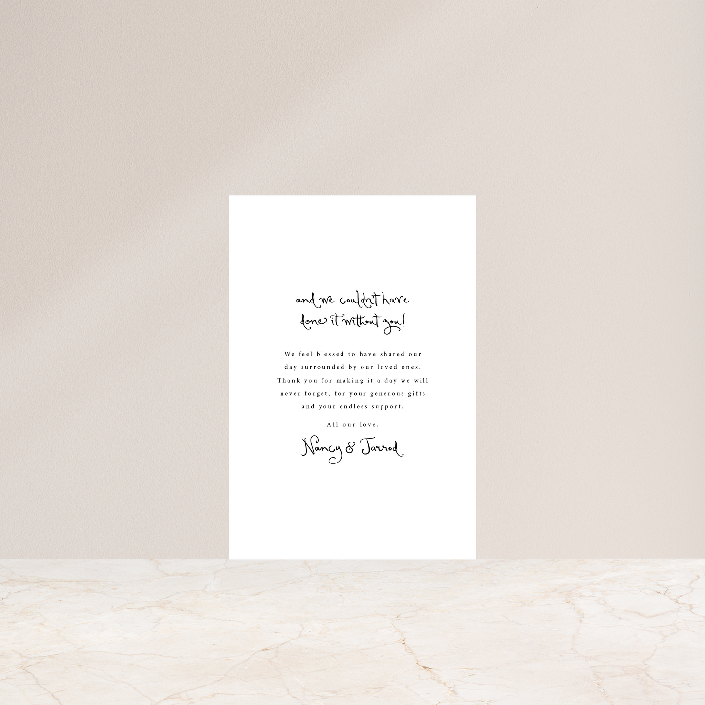 
                  
                    Serene Soirée - Thank You Card
                  
                
