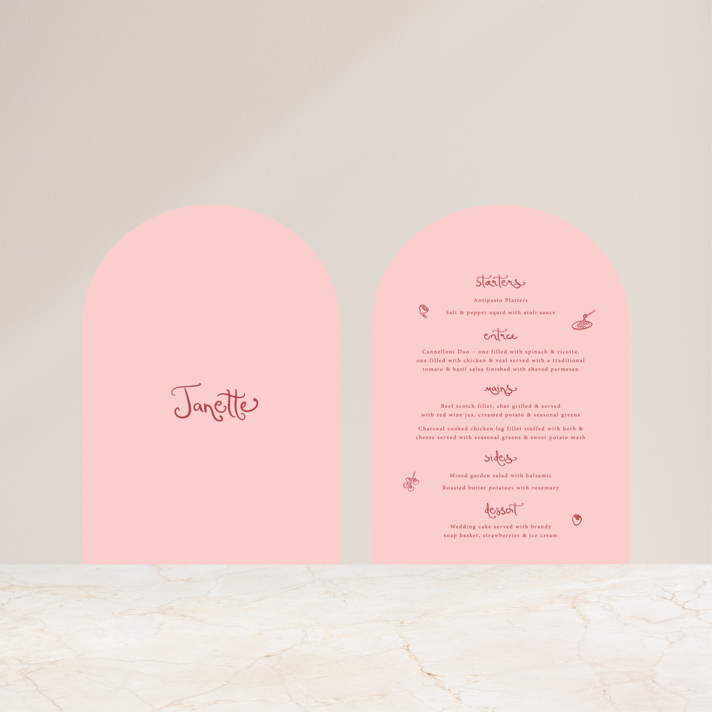 
                  
                    Serene Soirée - Double-Sided Menu
                  
                