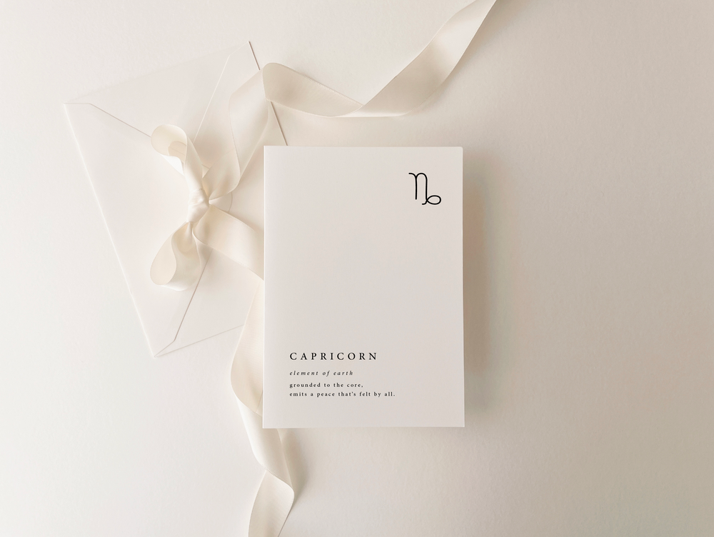 Star Sign Card - Capricorn