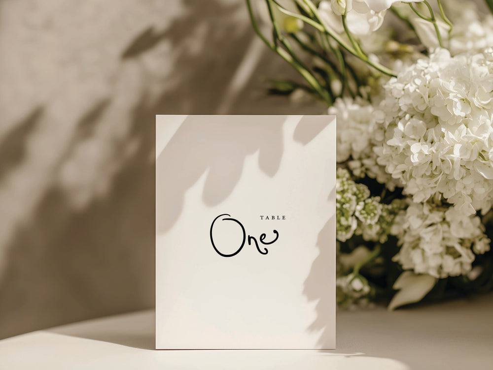 Serene Soirée - Table Numbers