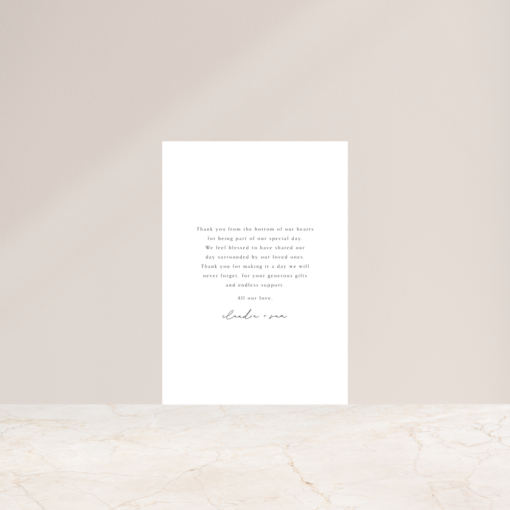 
                  
                    Cashmere - Thank You Card
                  
                