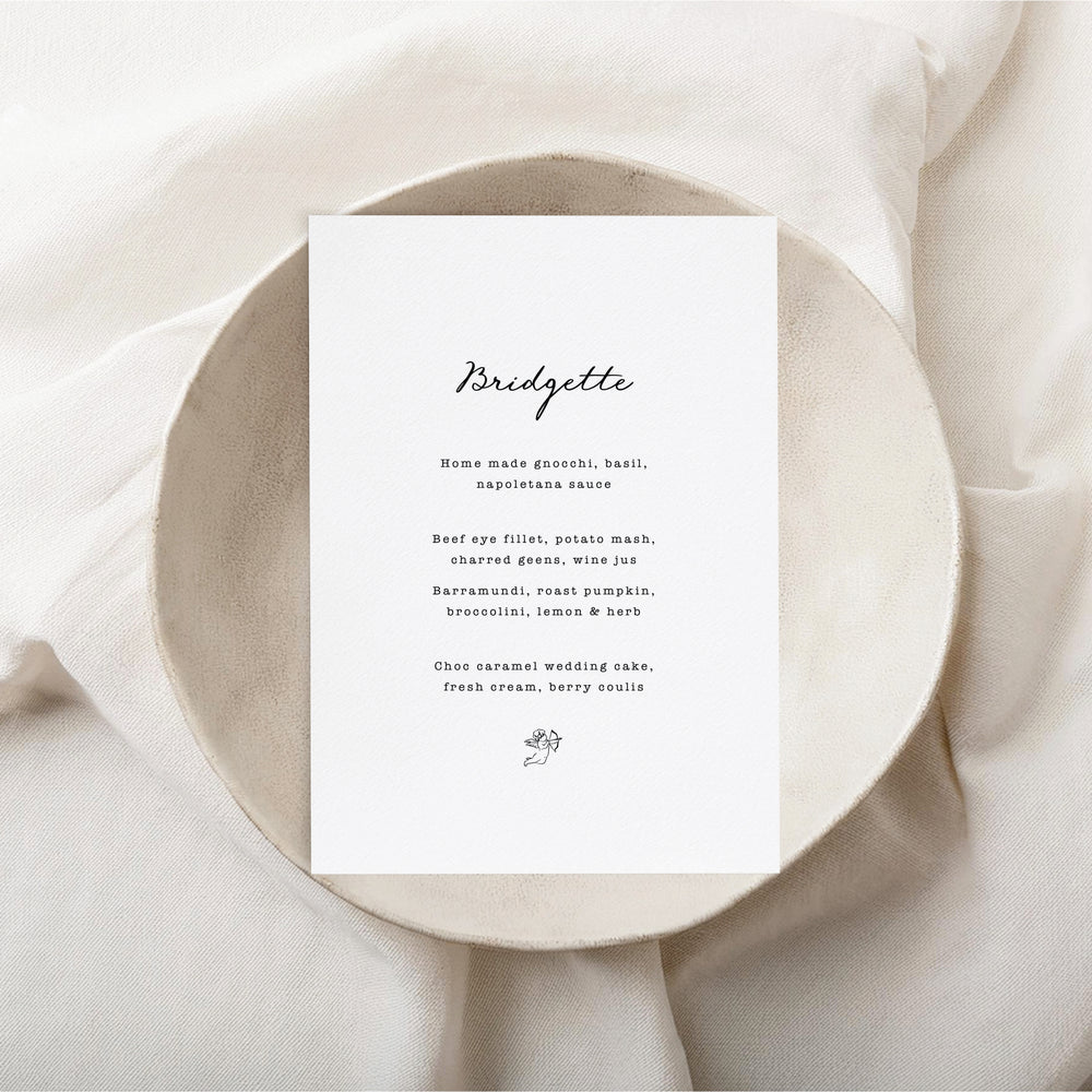 Maison D'amour - Menu