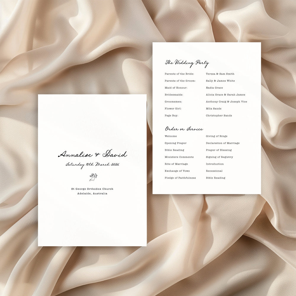 Maison D'amour - Order Of Service