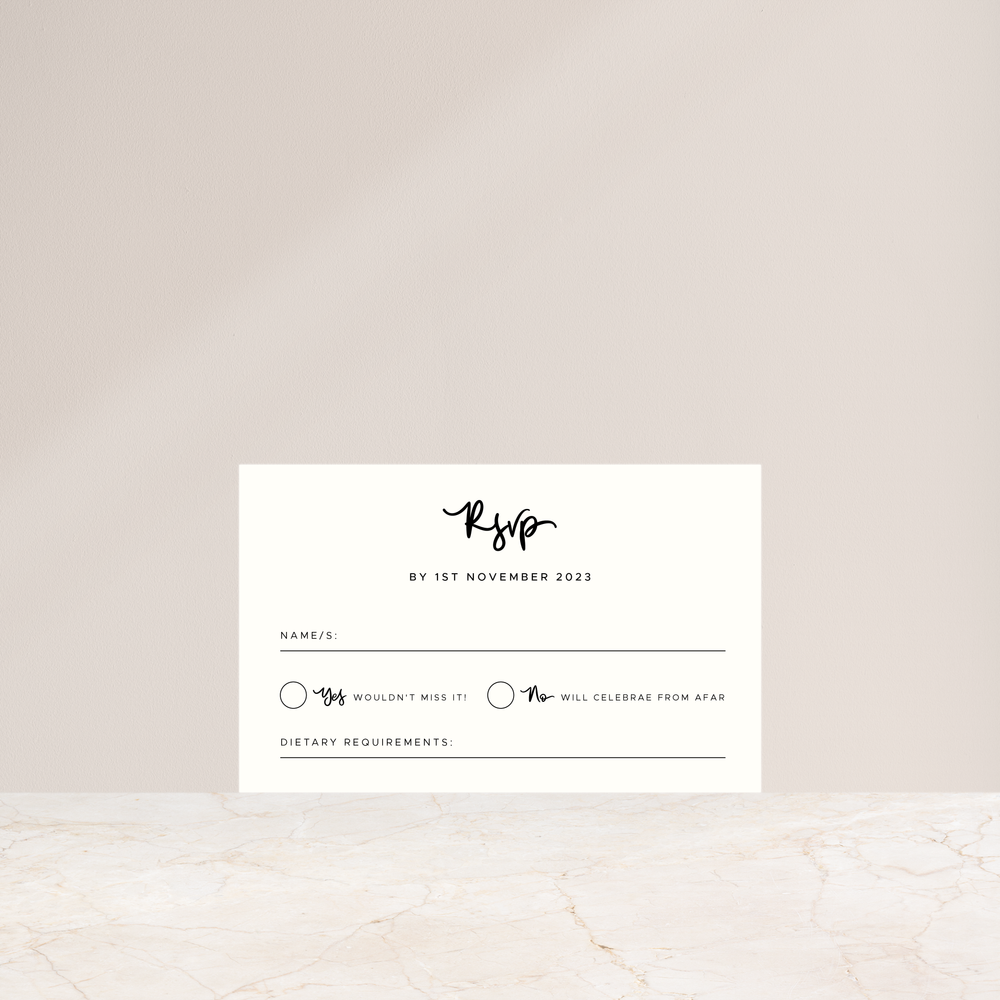 Amalfi Coast- Rsvp Card