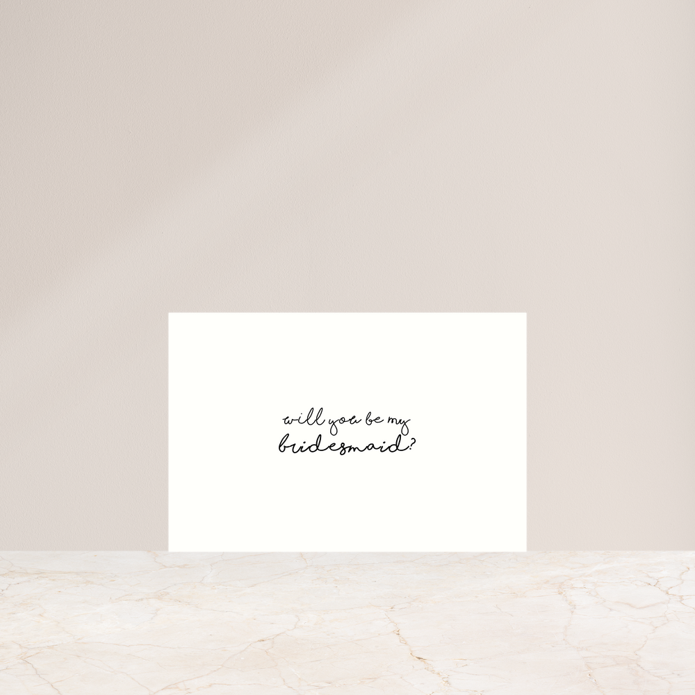 Seashores Bridesmaid Card