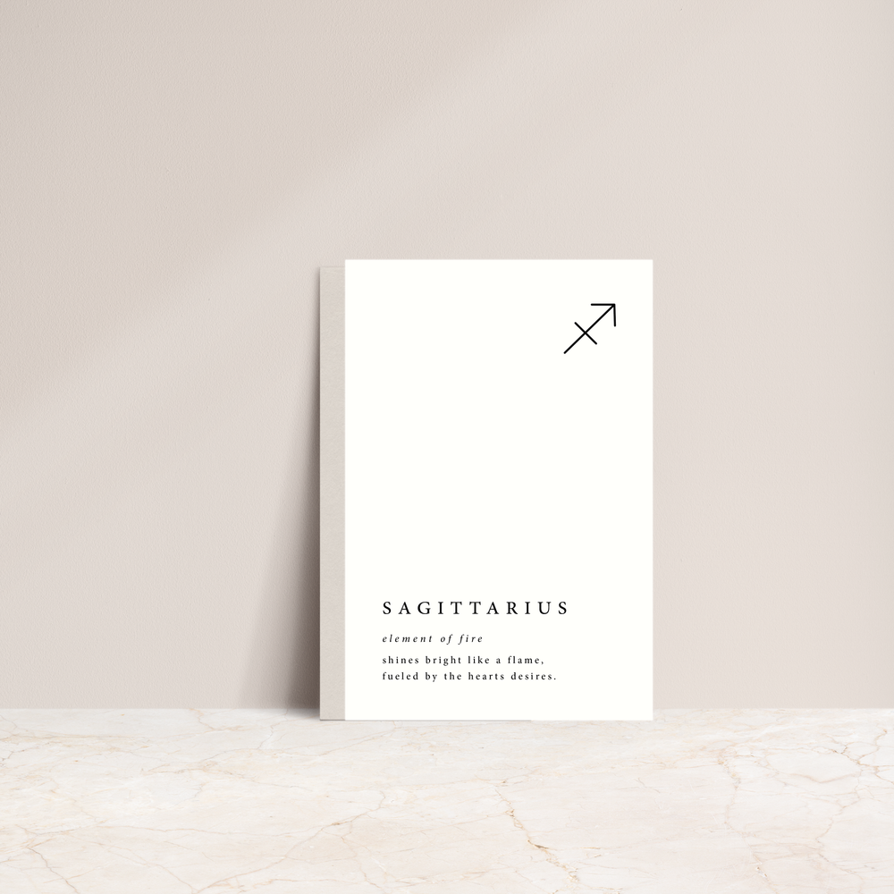 Star Sign Card - Sagittarius