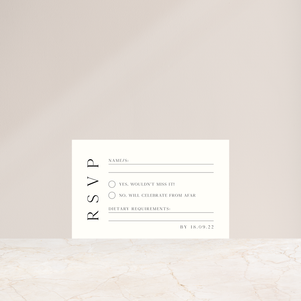 In The Mix - Rsvp Card