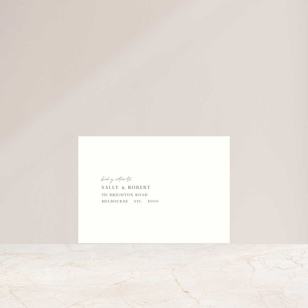 In The Mix - RSVP Envelope Printing + Envelopes