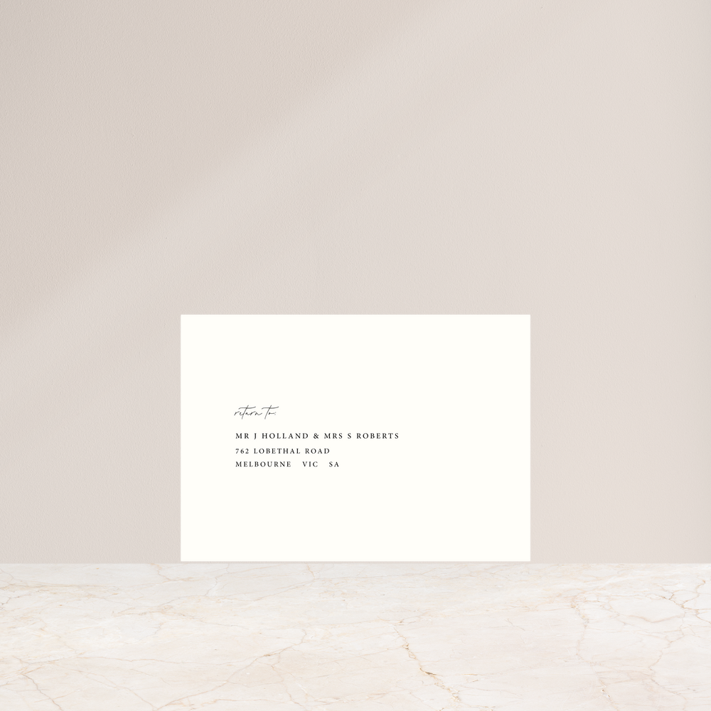 Luna - RSVP Envelope Printing + Envelopes