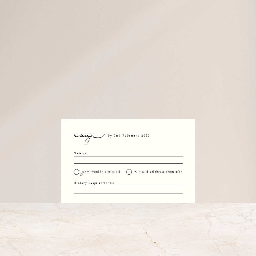 Scriptures - Rsvp Card